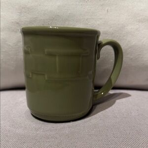 Longaberger Olive Green Textured Mug